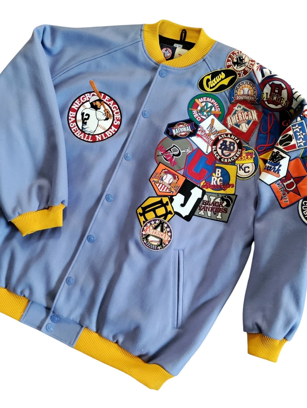 VTG 90s Headgear NLBM Wool Varsity Jacket Big Boy Patchwork Streetwear Snap